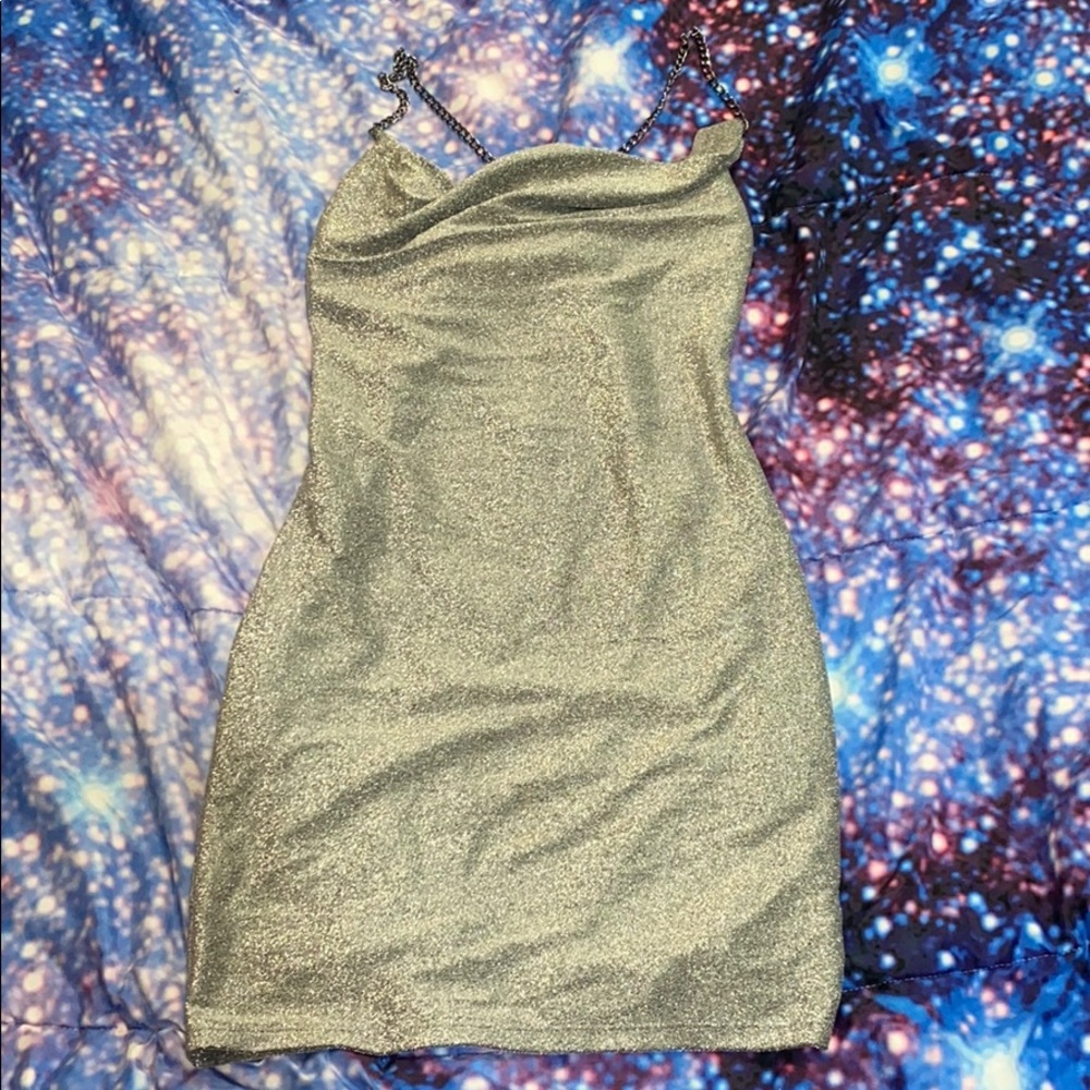 Shimmer Dress Body Con Party